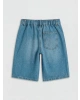 LCW Kids Indigo Yırtık Detaylı Erkek Çocuk Jean Şort