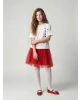 LCW Kids Kırmızı Beli Lastikli Kız Çocuk Tütü Etek