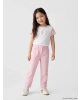 LCW Kids Pembe Kız Çocuk Taşlı Gabardin Pantolon