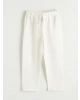 LCW Kids Ekru Beli Lastikli Erkek Çocuk Gabardin Pantolon
