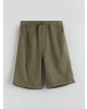 LCW Kids Haki Beli Lastikli Basic Erkek Çocuk Şort