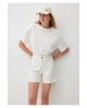 Mavi Millie 90lar Kırık Beyaz Jean Şort 1458987074