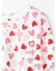 LCW Kids Ekru Bisiklet Yaka Kız Çocuk Şortlu Pijama Takımı