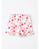 LCW Kids Ekru Bisiklet Yaka Kız Çocuk Şortlu Pijama Takımı