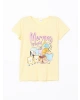 LCW Kids Sarı Bisiklet Yaka Kız Çocuk Kaprili Pijama Takımı