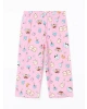 LCW Kids Sarı Bisiklet Yaka Kız Çocuk Kaprili Pijama Takımı