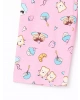 LCW Kids Sarı Bisiklet Yaka Kız Çocuk Kaprili Pijama Takımı
