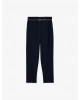Normal Bel Düz Paça Kemer Detaylı Slim Fit Cigarette Pantolon