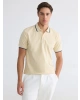 LCWAIKIKI Classic Bej Polo Yaka Pike Erkek Tişört