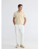 LCWAIKIKI Classic Bej Polo Yaka Pike Erkek Tişört