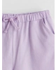 LCW Kids Lila Beli Lastikli Basic Kız Çocuk Şort