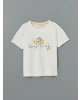 LCW DREAM Mavi Petite Bisiklet Yaka Kadın Şortlu Pijama Takımı