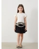 LCW Kids Beli Lastikli Pileli Kız Çocuk Etek