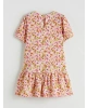 LCW Kids Pembe Çiçekli Kız Çocuk Elbise