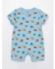 LC Waikiki LCW baby Bisiklet Yaka Baskılı Erkek Bebek Tulum 2li