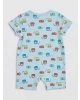 LC Waikiki LCW baby Bisiklet Yaka Baskılı Erkek Bebek Tulum 2li