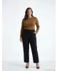 LCW EVERYDAY Siyah Beli Lastikli Kadın Pantolon