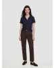 LCW Comfort Lacivert Polo Yaka Kadın Tişört