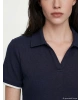 LCW Comfort Lacivert Polo Yaka Kadın Tişört
