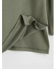 LCW Modest Yeşil Dik Yaka Kadın Sweatshirt Tunik
