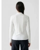 LCW Modest Beyaz Fırfırlı Dik Yaka Kadın Body