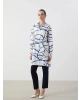 LCWAIKIKI Classic Indigo Desenli Kadın Gömlek Tunik