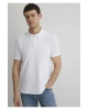 Mavi Beyaz Polo Tişört Slim Fit / Dar Kesim