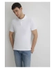 Mavi Beyaz Polo Tişört Slim Fit / Dar Kesim