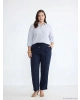 LCW EVERYDAY Lacivert Beli Lastikli Kadın Pantolon