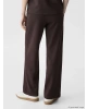 LCW Comfort Kahverengi Beli Lastikli Kadın Pantolon