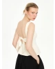 LCW Vision Ekru Kayık Yaka Peplum Bluz