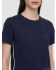 LCW Comfort Lacivert Bisiklet Yaka Kadın Tişört