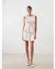 LCW Vision Pembe Kayık Yaka Peplum Bluz