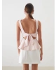 LCW Vision Pembe Kayık Yaka Peplum Bluz