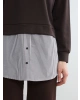 LCW Modest Kahverengi Gömlek Detaylı Kadın Sweatshirt Tunik