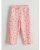 LCW Kids Pembe Çiçekli Beli Bağlamalı Kız Çocuk Pantolon