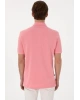 U.S.POLO Erkek Regular Fit Polo Yaka Pembe Basic Tişört