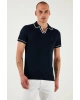 U.S. Polo Logolu Slim Fit Polo Yaka Kısa Kollu Kazak Erkek KAZAK