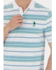 U,S,POLO Erkek Beyaz Polo Yaka Tişört