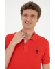 U.S. Polo Assn. U.S. Polo Logolu % 100 Pamuk Regular Fit Polo Yaka T Shirt Erkek T SHİR