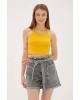 Fashion Friends Askılı Crop Atlet Turuncu