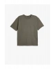 Basic Oversize Tişört Bisiklet Yaka Düşük Omuzlu Kısa Kollu Pamuklu
