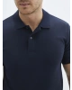 LCWAIKIKI Basic Lacivert Polo Yaka Kısa Kollu Basic Pike Erkek Tişört
