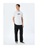 Koton Kısa Kollu Pamuklu Bisiklet Yaka Baskılı Slim Fit Tişört