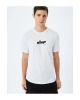 Koton Kısa Kollu Pamuklu Bisiklet Yaka Baskılı Slim Fit Tişört