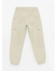 LCW Kids Gri Rahat Kalıp Beli Lastikli Erkek Çocuk Kargo Jogger Pantolon