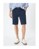 KOTON Kumaş Şort Bermuda Chino Slim Fit Düğmeli Cepli Katlı Paça