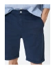 KOTON Kumaş Şort Bermuda Chino Slim Fit Düğmeli Cepli Katlı Paça