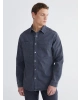 LCW Jeans Gri Rahat Kalıp Erkek Jean Gömlek