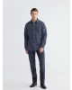 LCW Jeans Gri Rahat Kalıp Erkek Jean Gömlek
